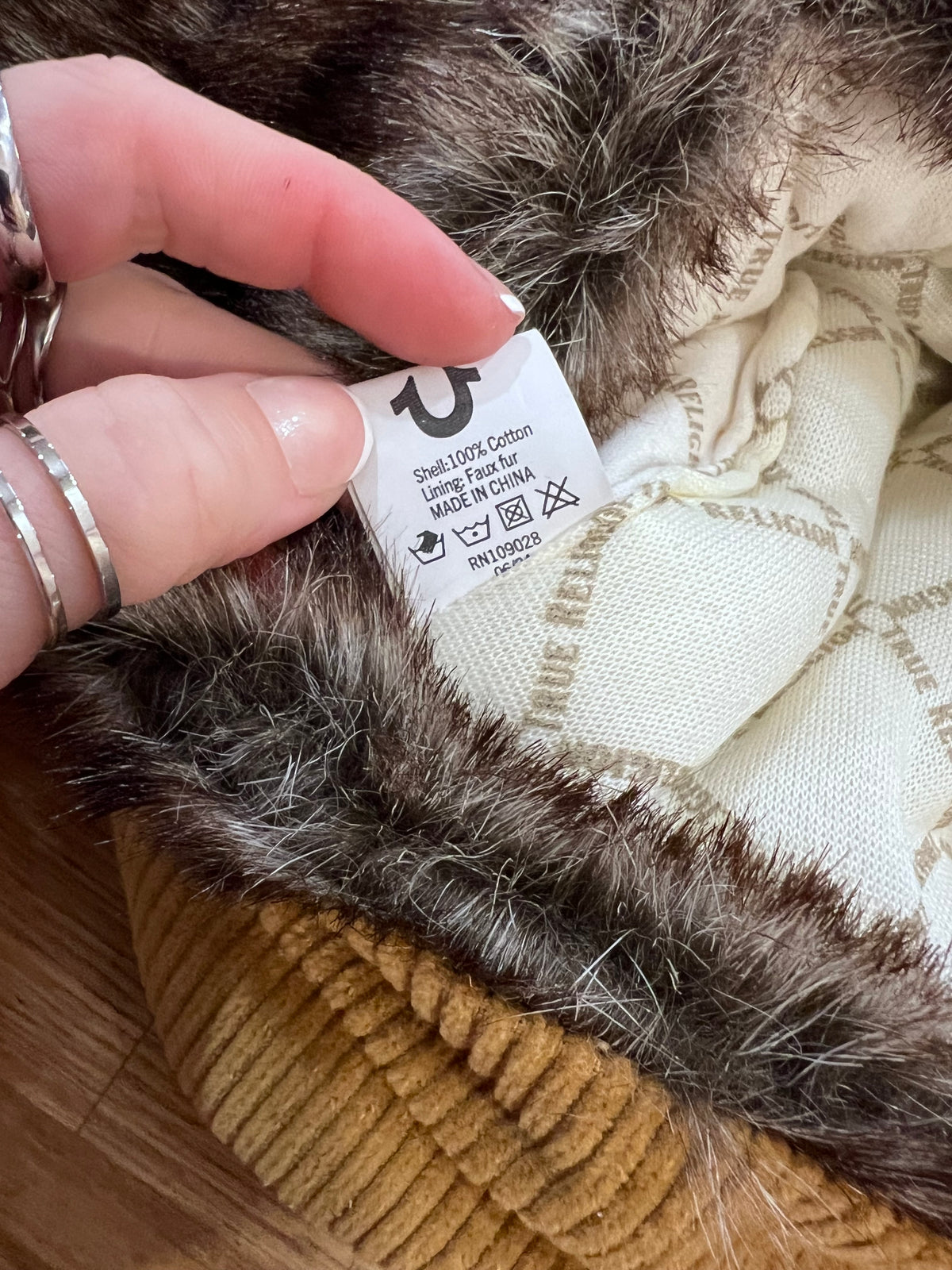 True Religion Fur Lined Winter Hat