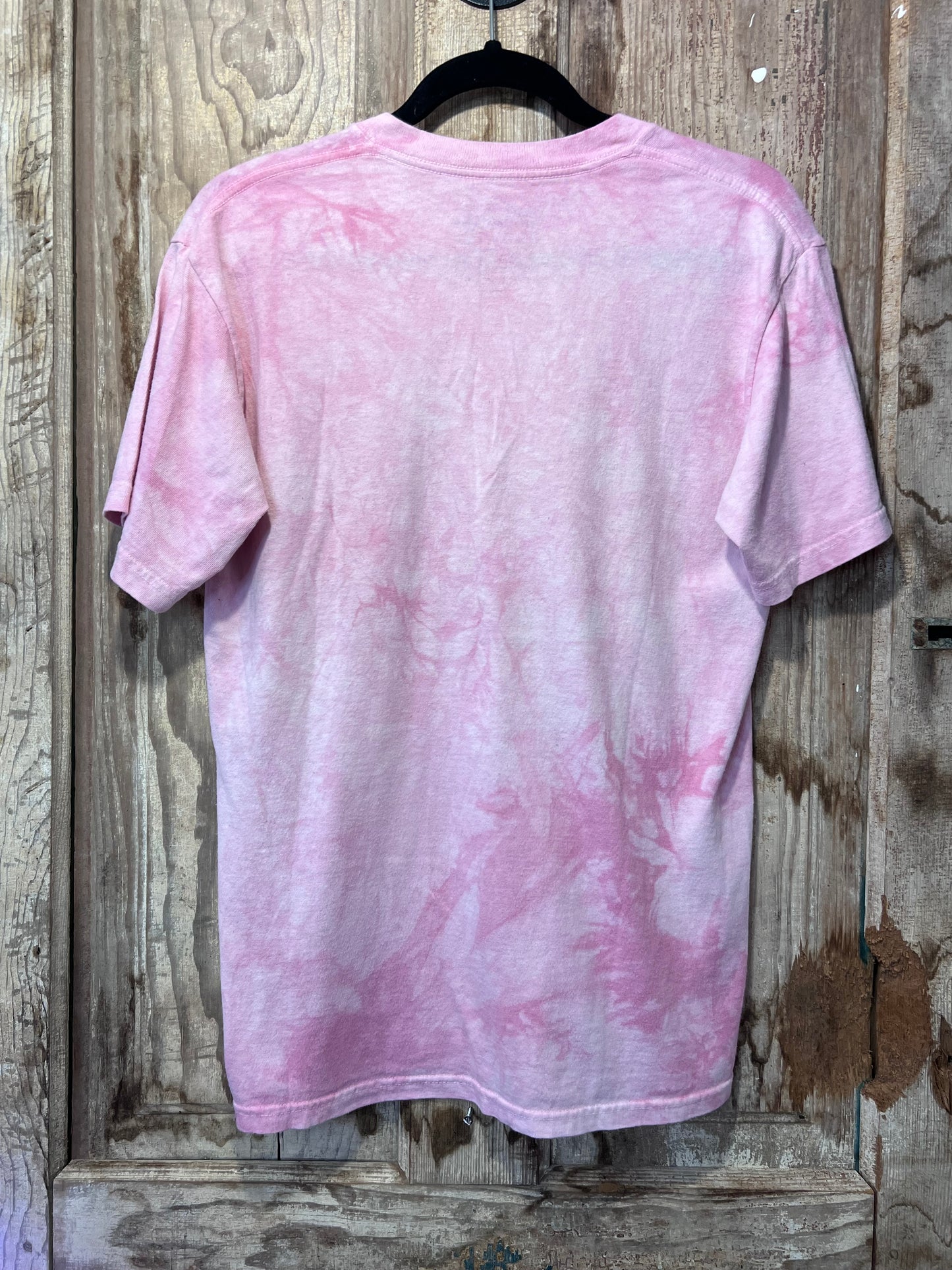 Y2K The Mountain Pink Tie Dye Pitbull Graphic T-Shirt (Modern)
