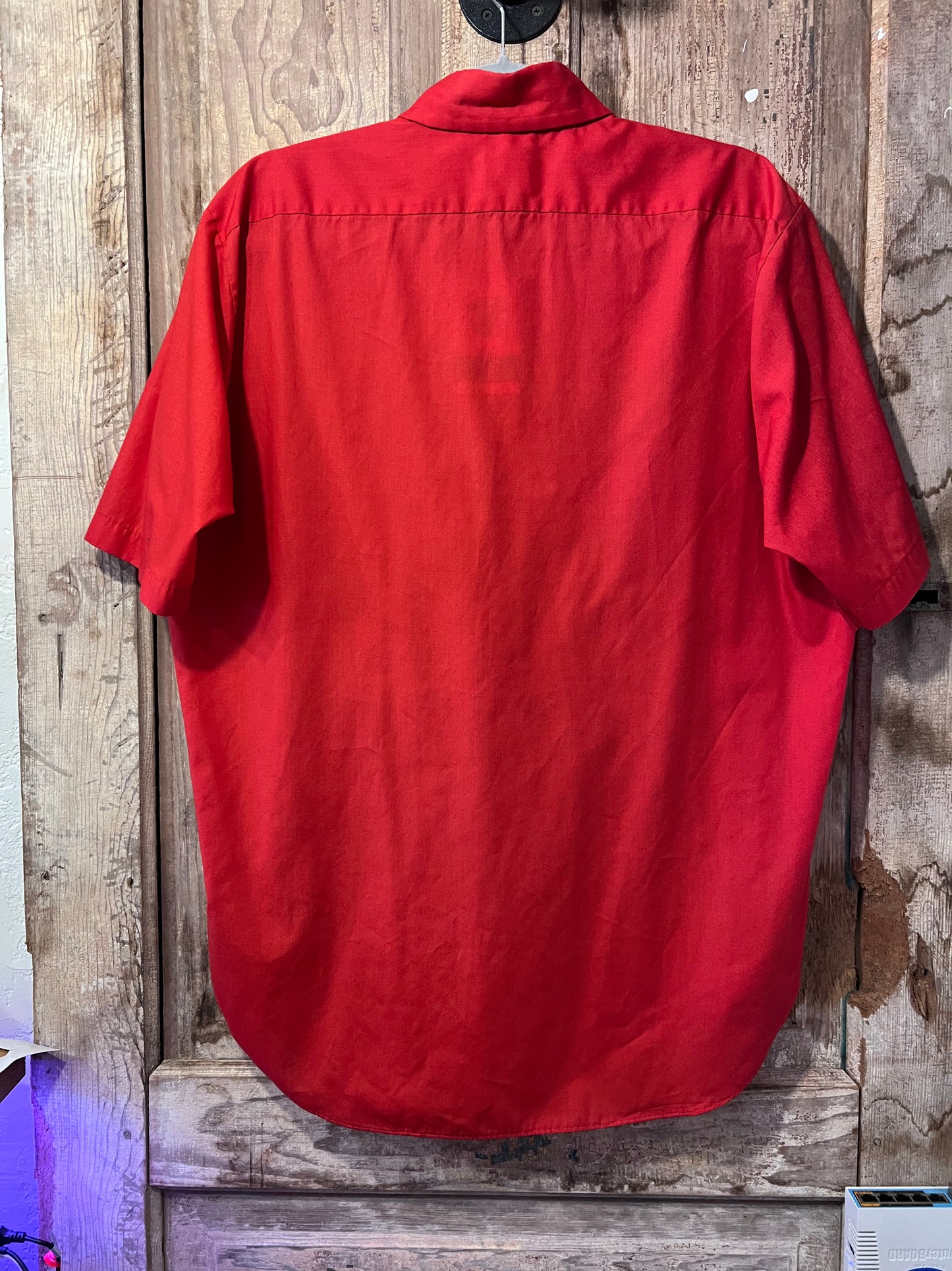 70's Arrow Kent Collection Red Button Up Shirt CNV