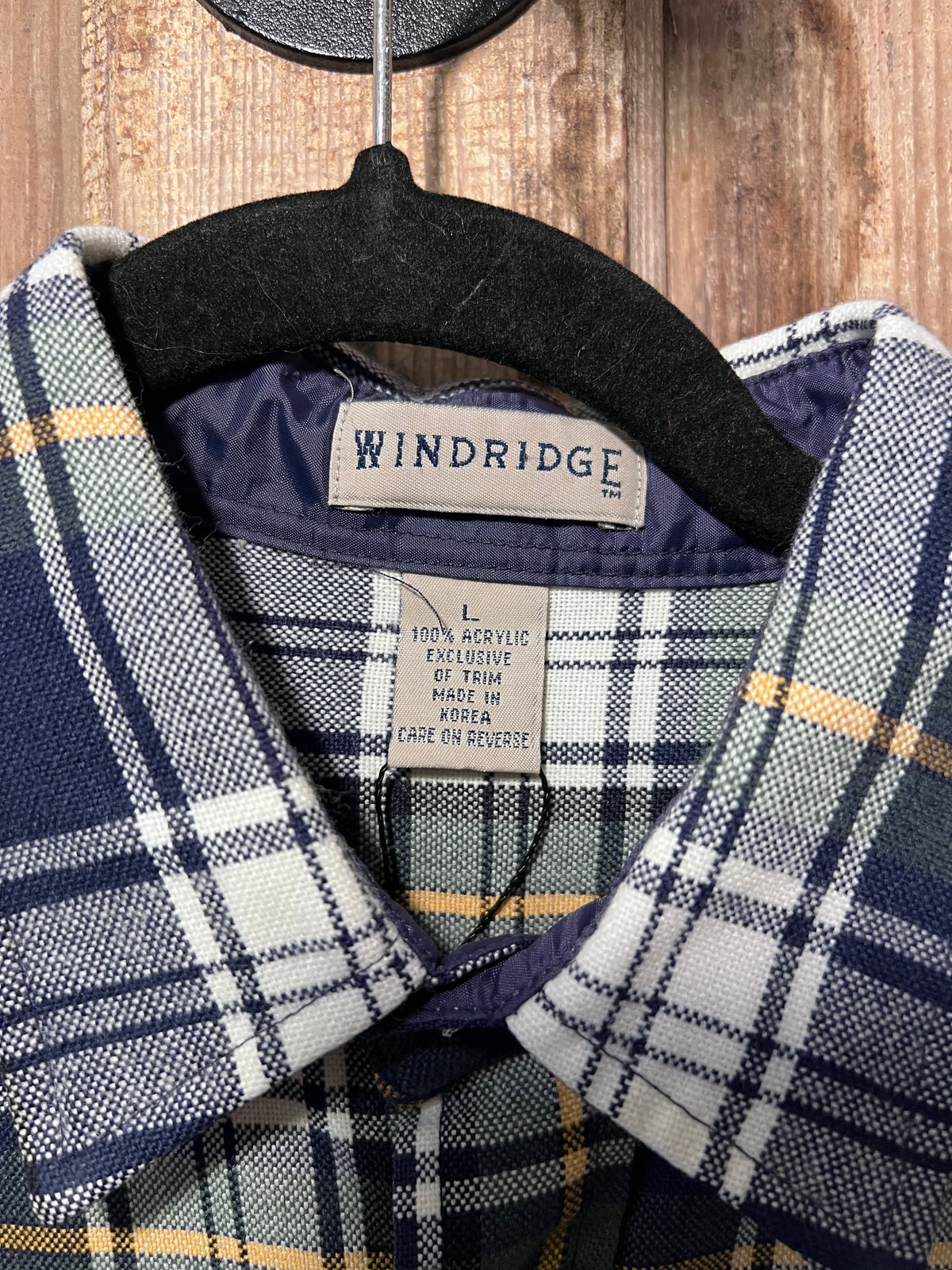 Windridge Blue/Yellow Plaid Flannel