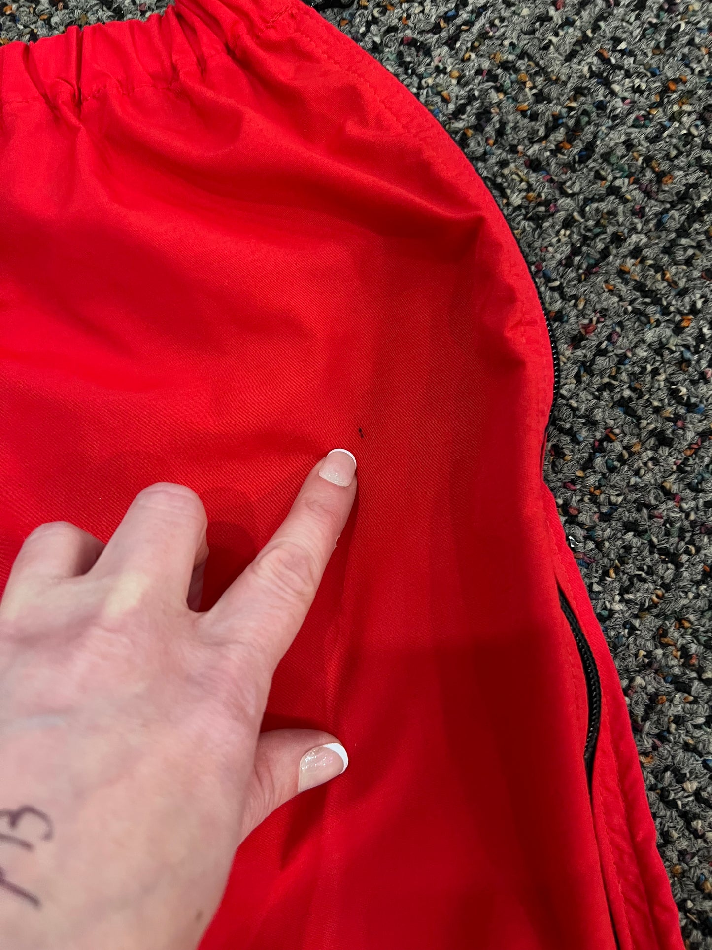 80's LL Bean Red Zip Track Pants