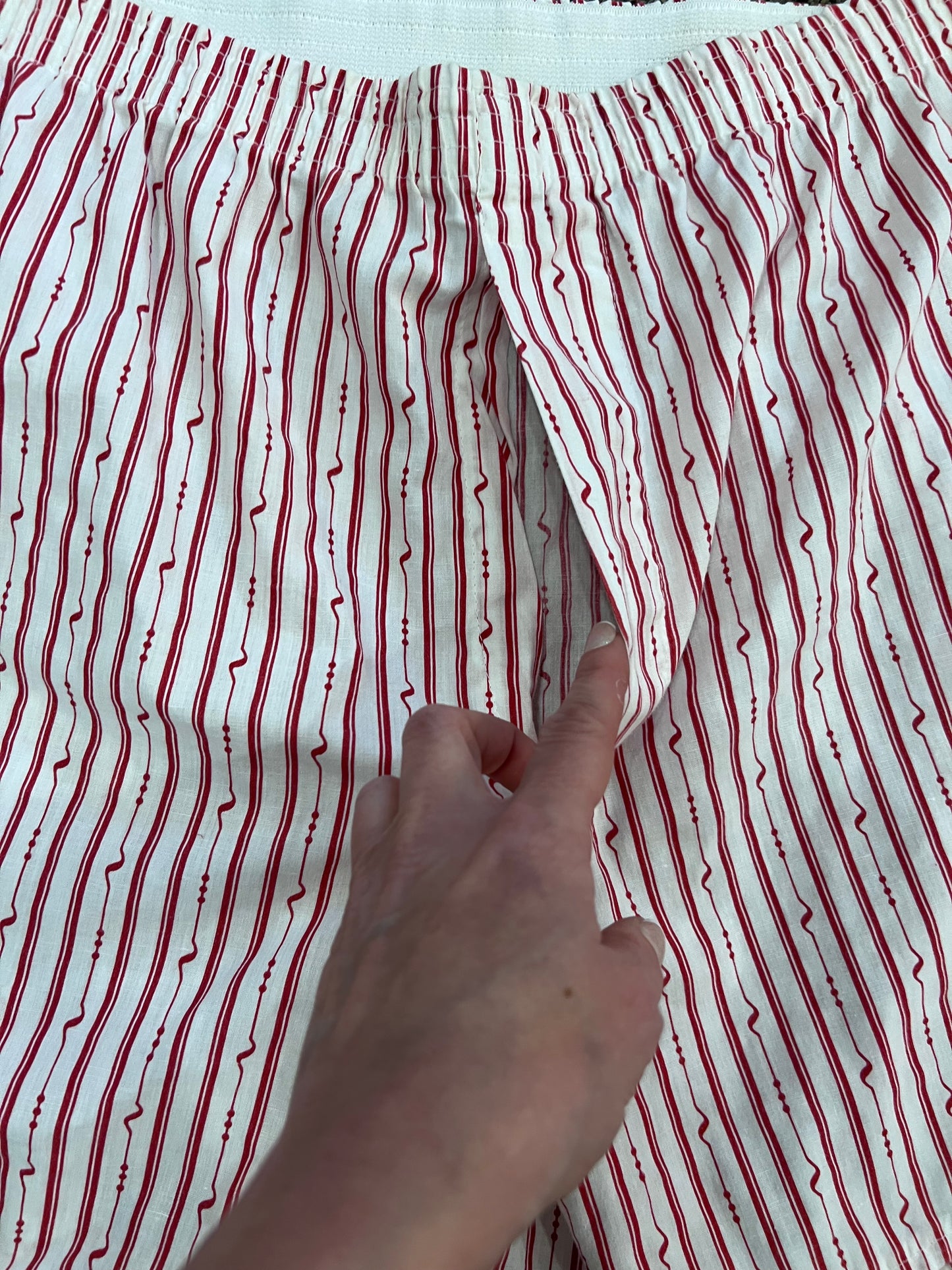 90's Red Striped Boxer Shorts