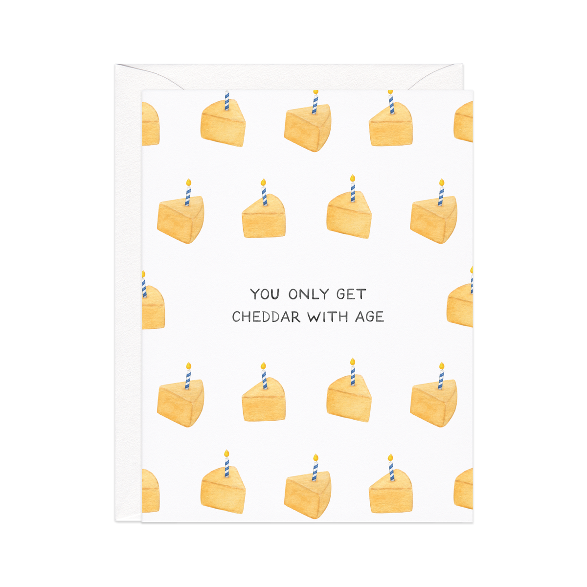 Better With Age Cheddar Cheese Birthday Card