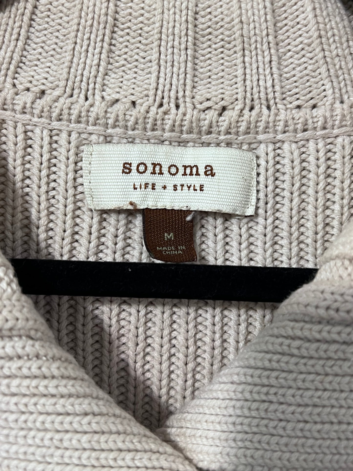 VTG Sonoma Beige Knit Cardigan