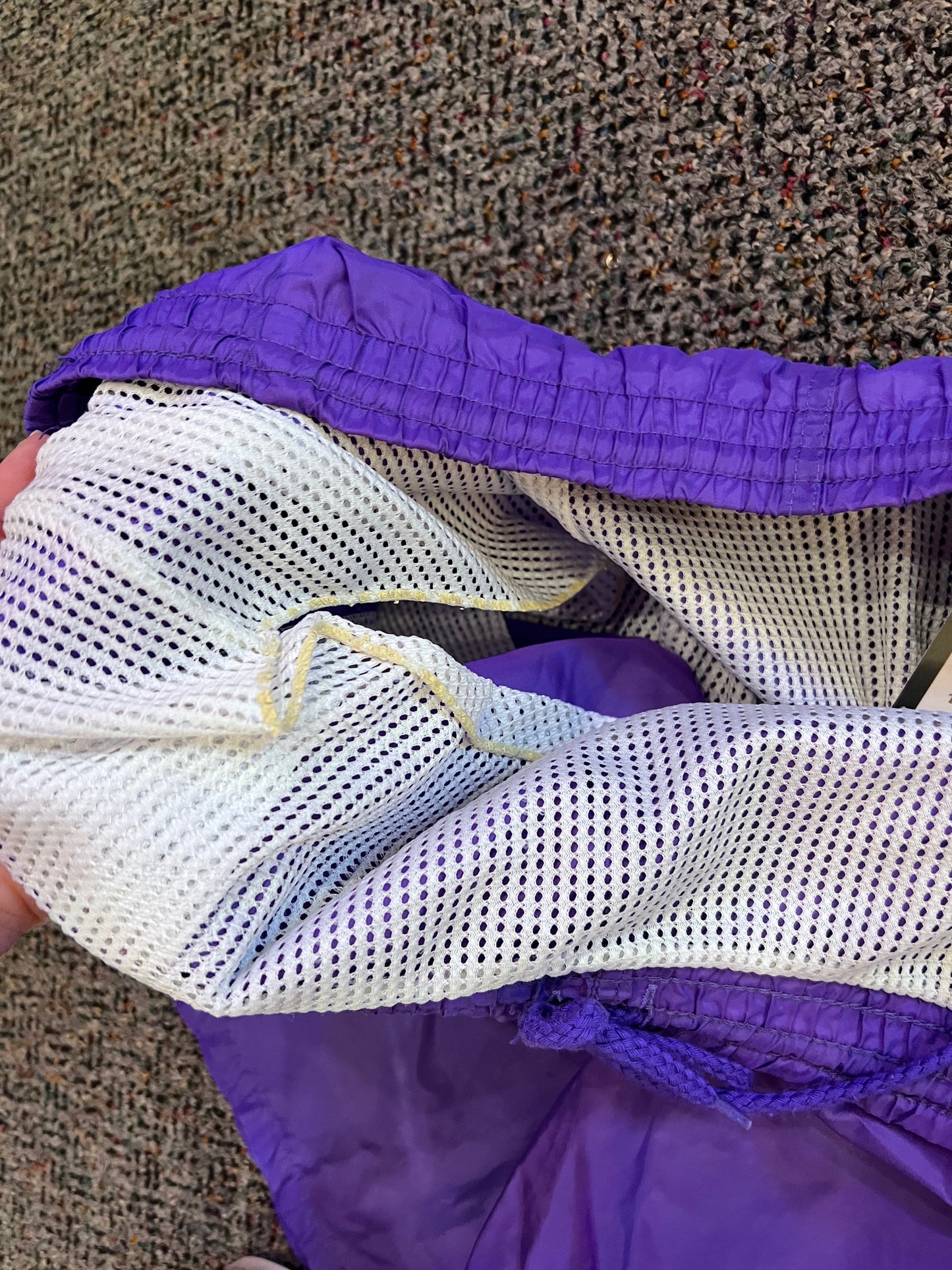 VTG LA GEAR Purple Windbreaker Shorts