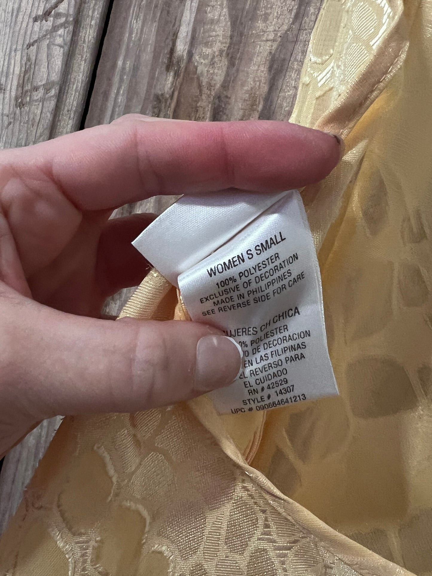 Vintage yellow slip dress