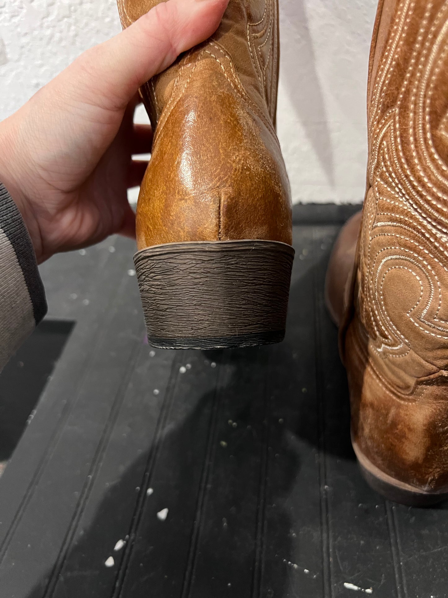 Brown Leather Cowboy Boots
