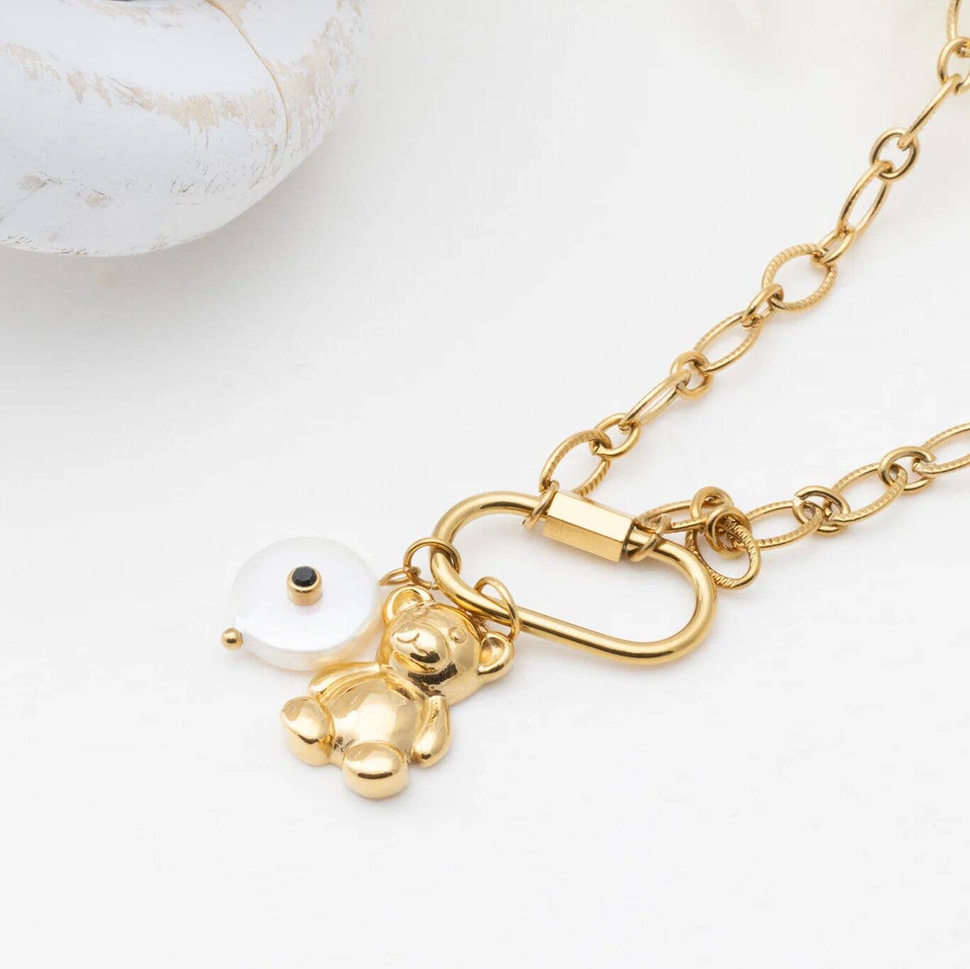 Loop Chain Carabiner Necklace
