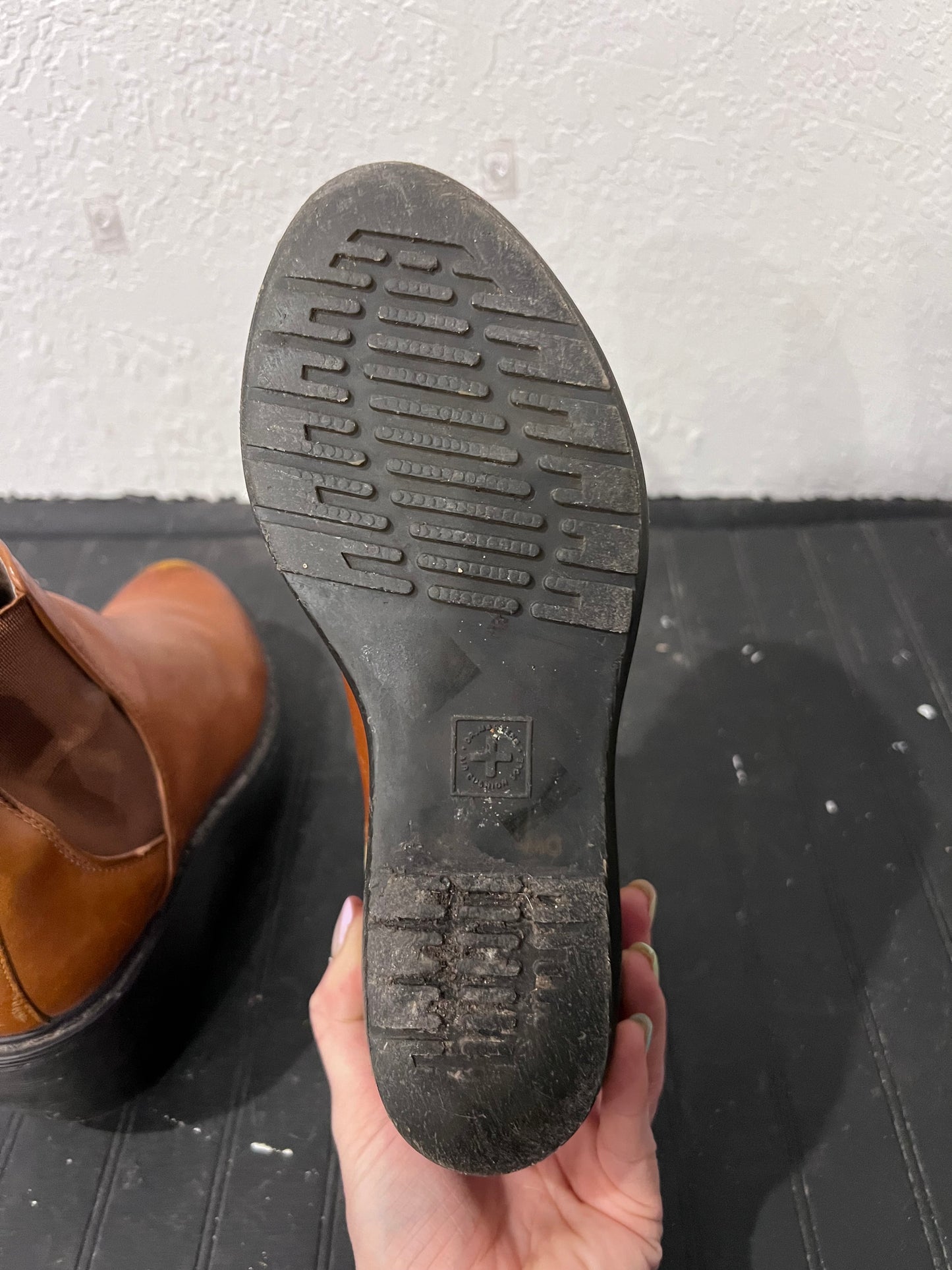 VTG Doc Marten Platform Wedge Slip On Booties