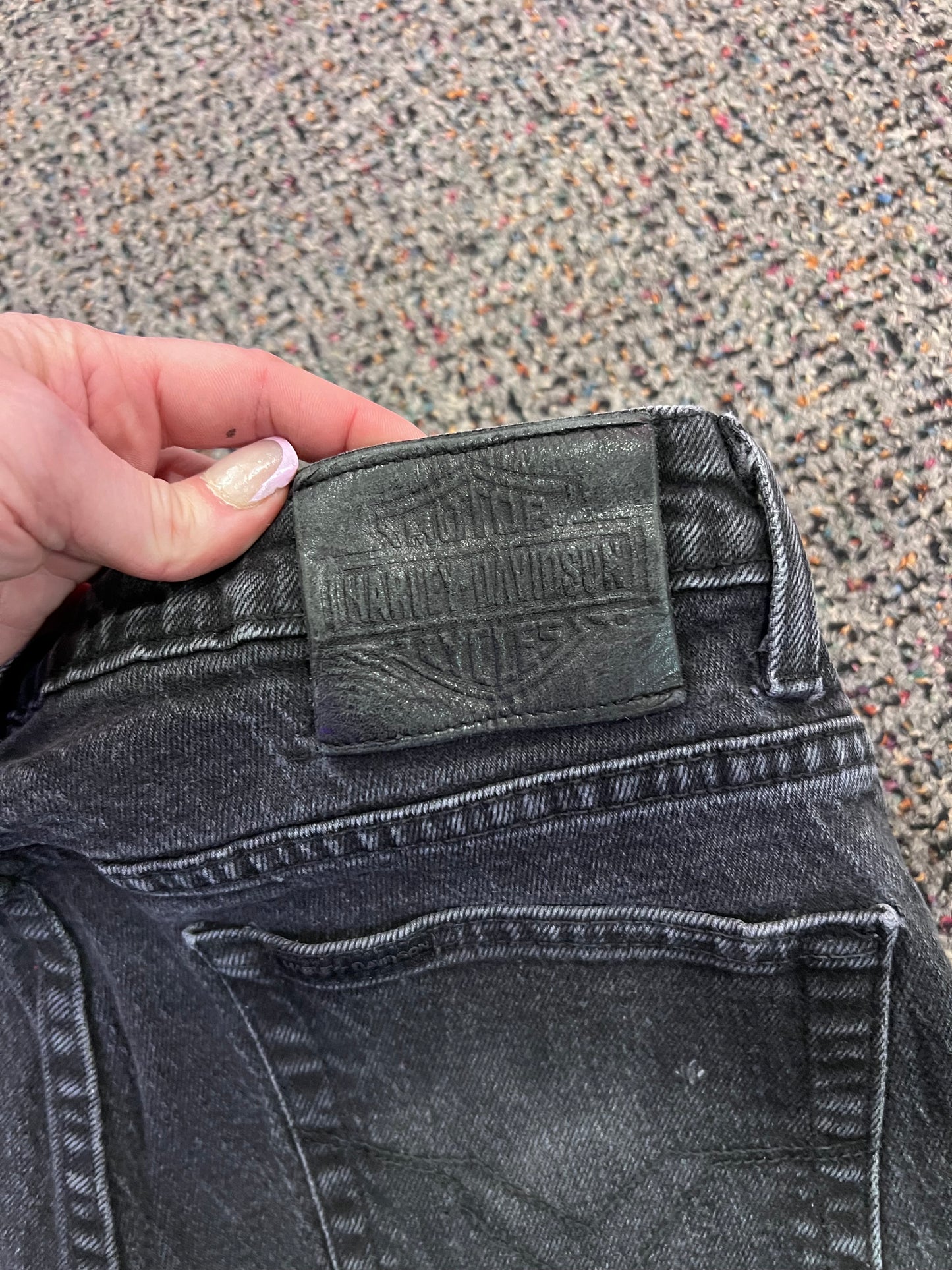 Y2K Harley Black Jeans