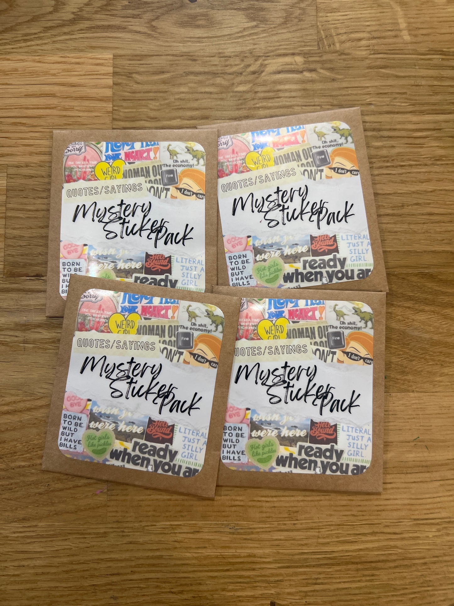 Mystery Sticker Packs