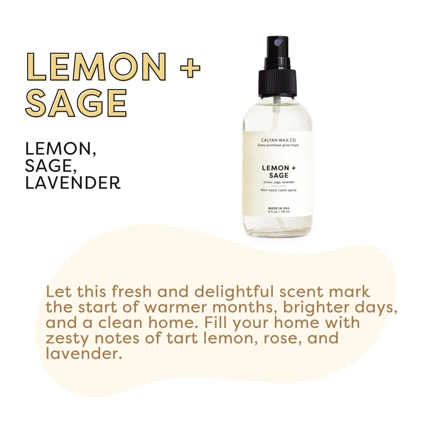 Lemon + Sage - Room Spray