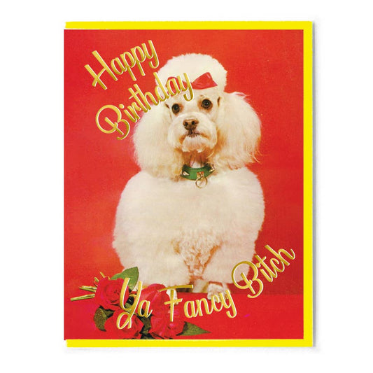 "Happy Birthday Ya Fancy Bitch" Greeting Card