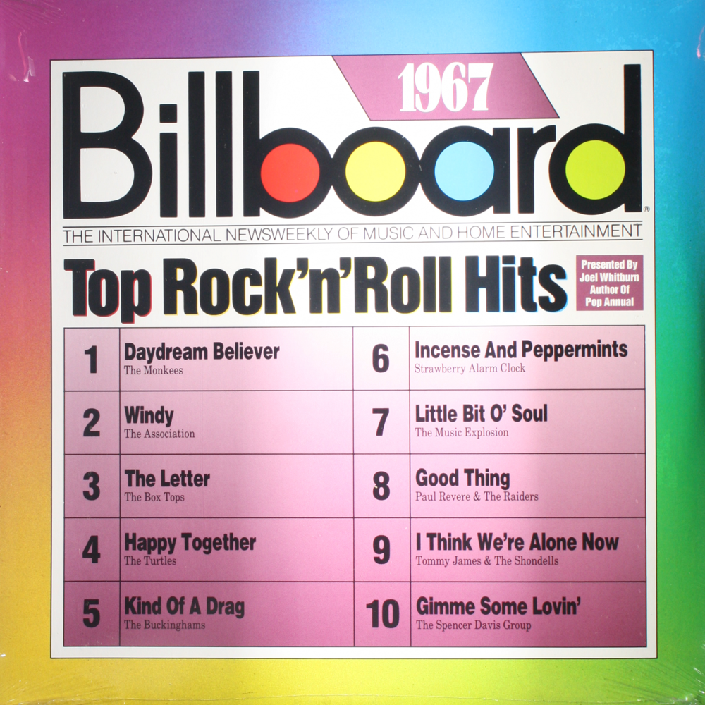 12" Vinyl LP Record - VA Billboard Top R'N'R Hits: 1967 Rock