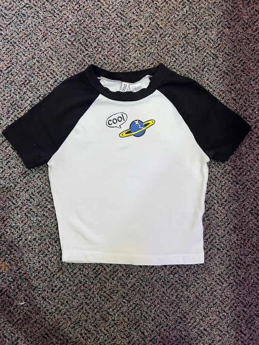 [URL] Blk/White Cool Planet Patch Ringer T-Shirt