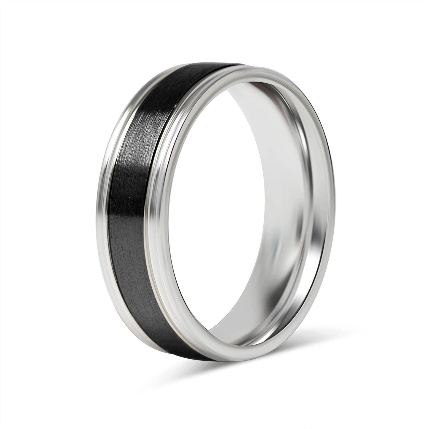 Black Stainless Steel Ring