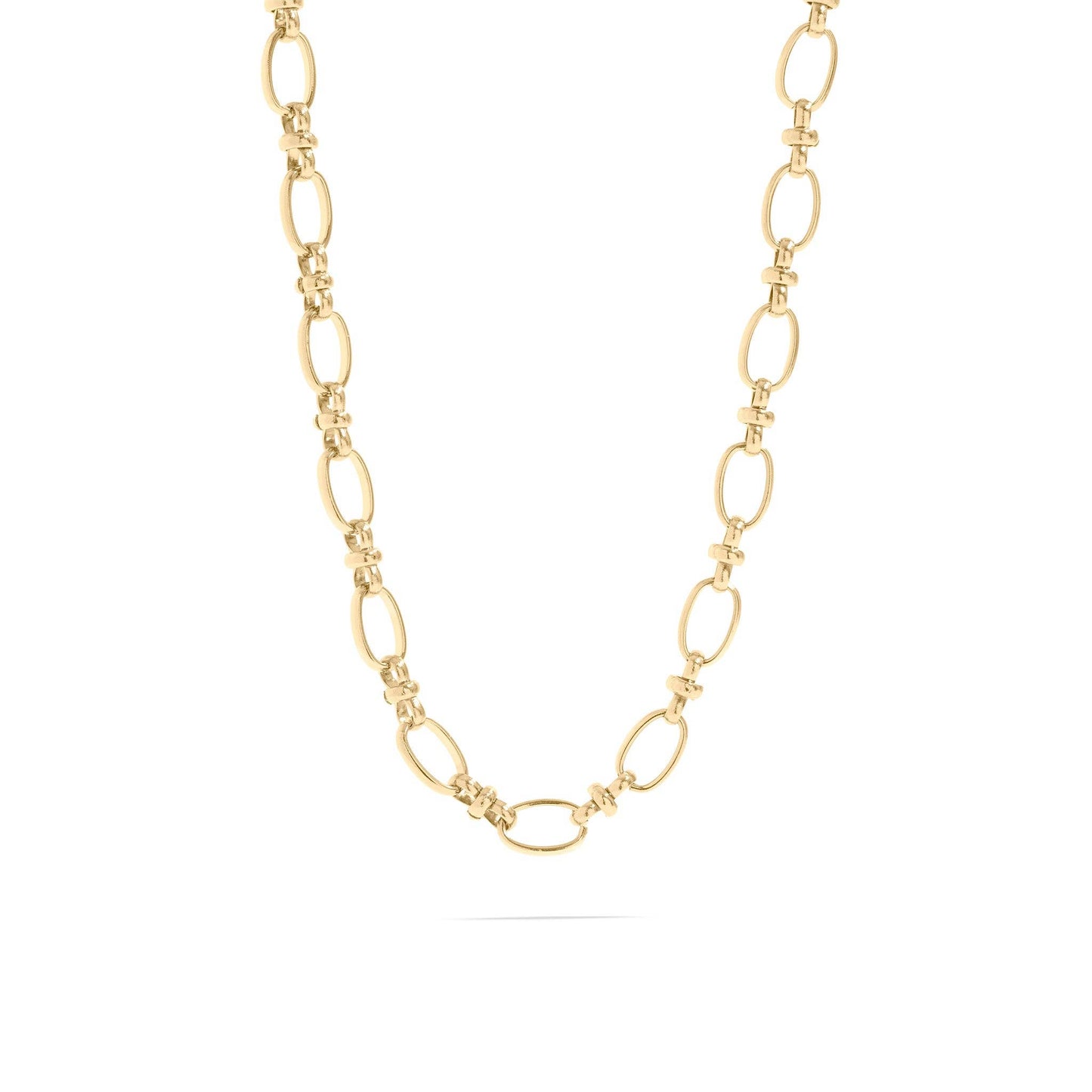 18K Gold + Silver Statement Chain Necklace