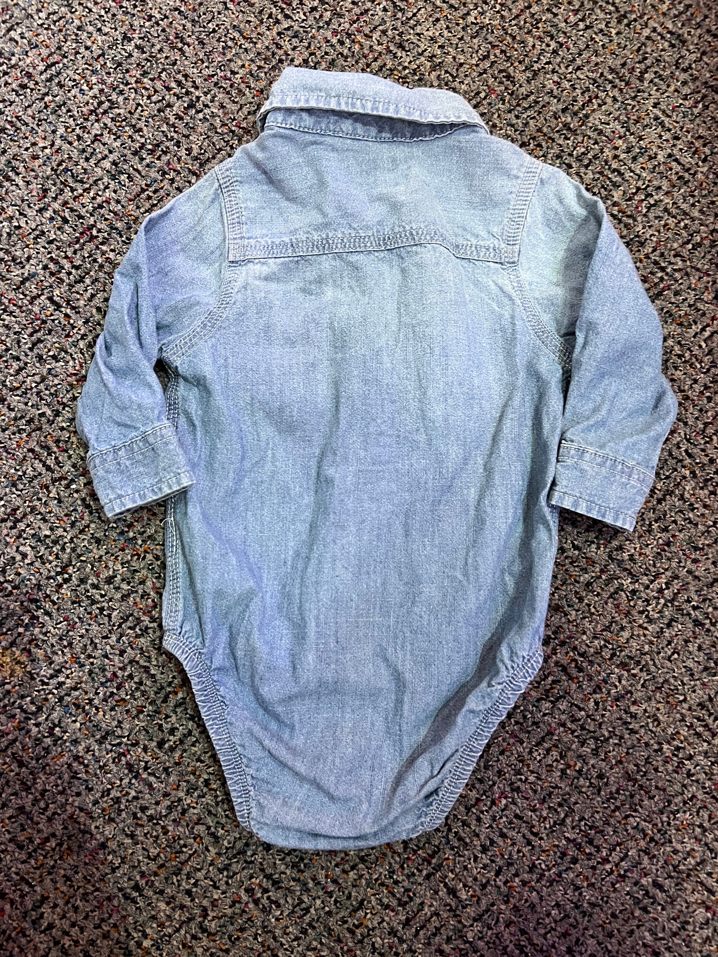 [URL] Oshkosh Denim Long Sleeve Button Up Onesie