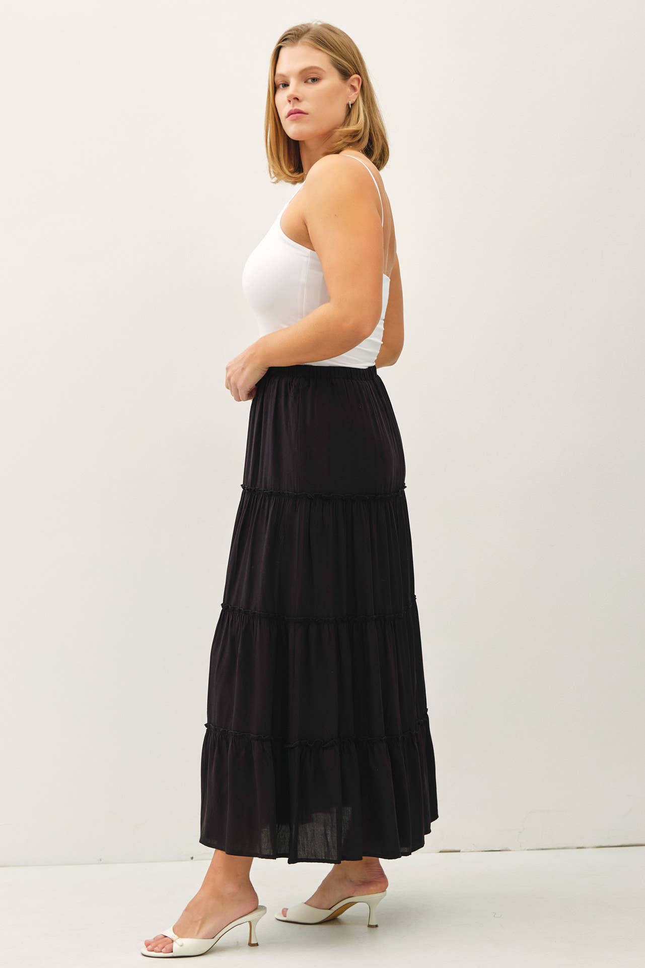 PLUS SIZE MAXI SKIRT