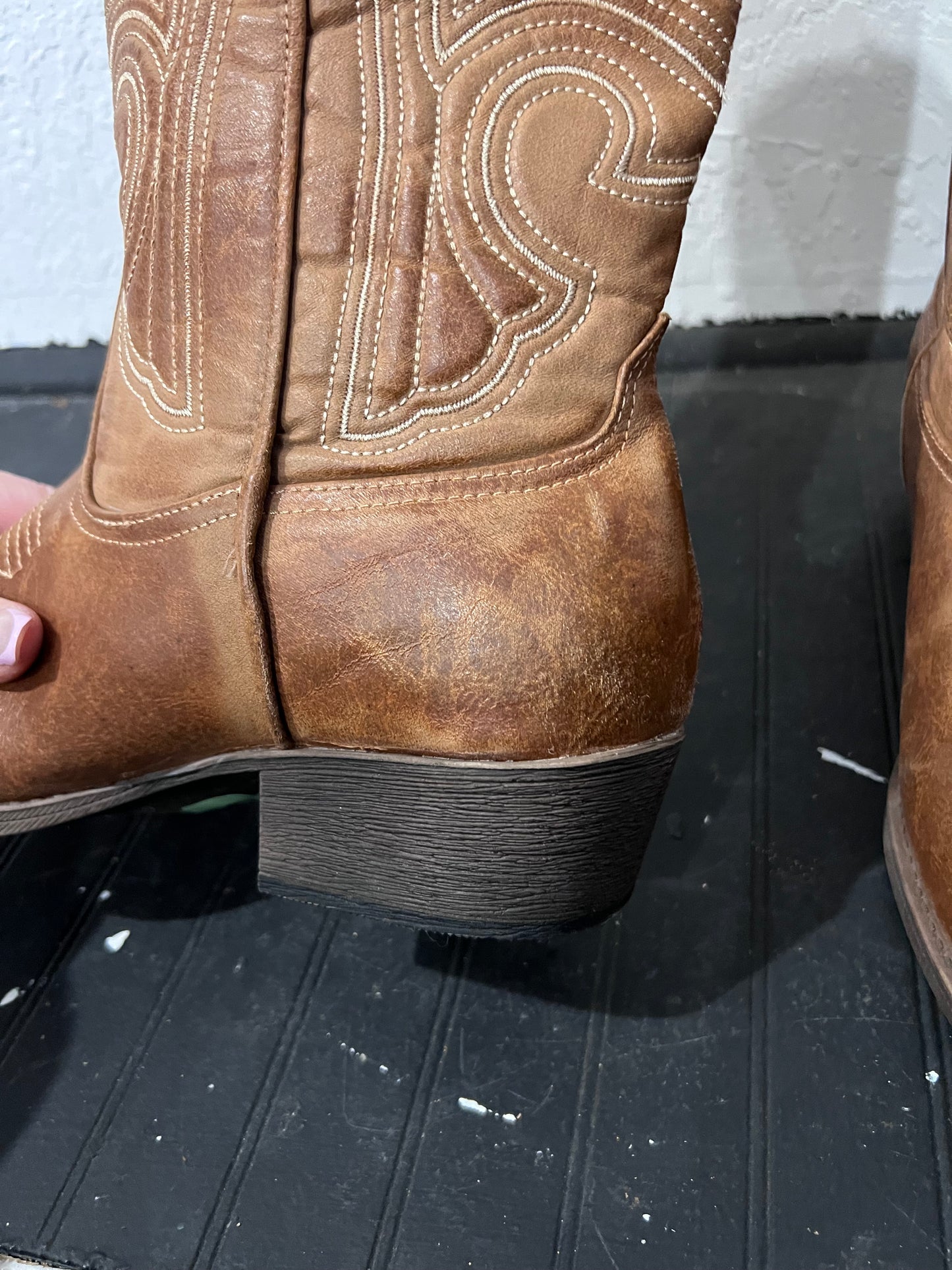 Brown Leather Cowboy Boots