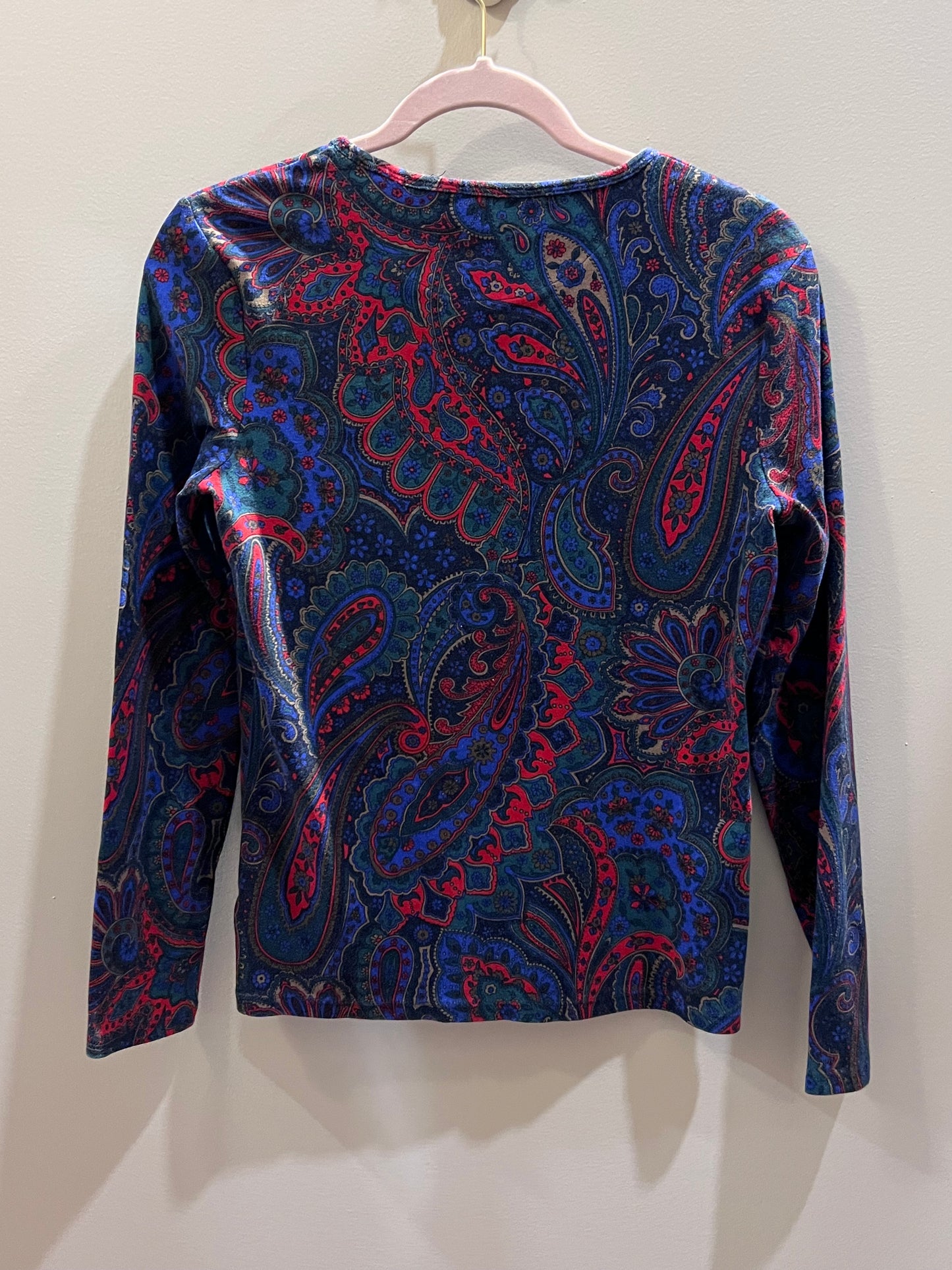 Ralph Lauren Paisley Long Sleeve Top