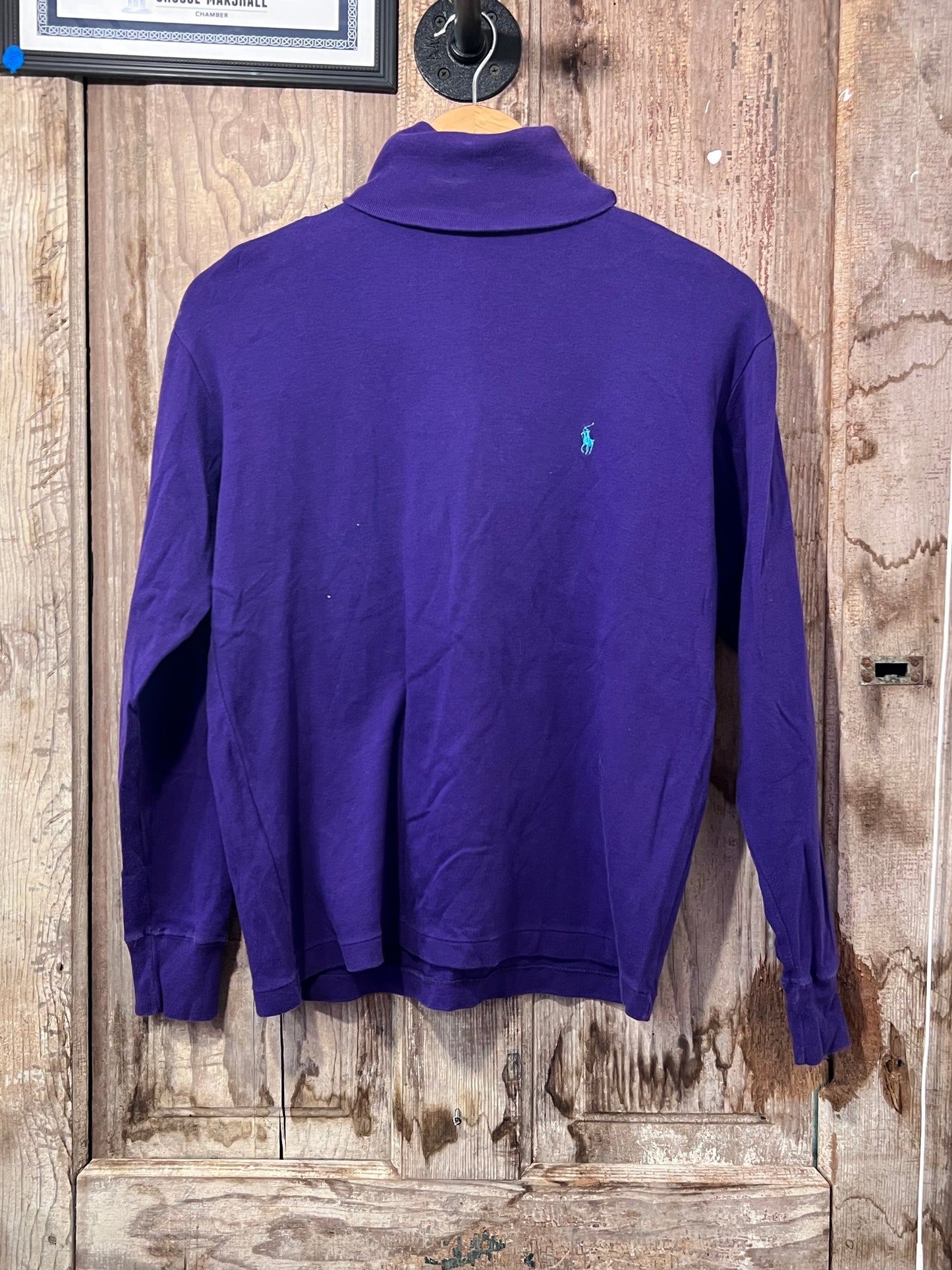 Vintage purple polo turtle neck
