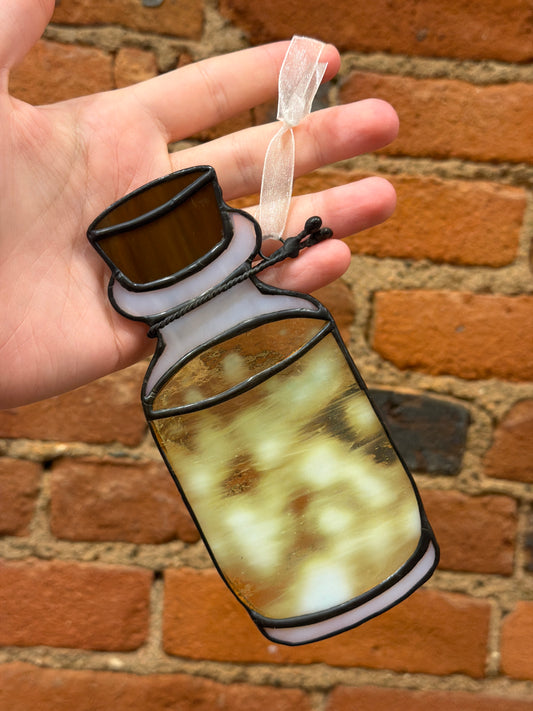 Potion bottle stained glass