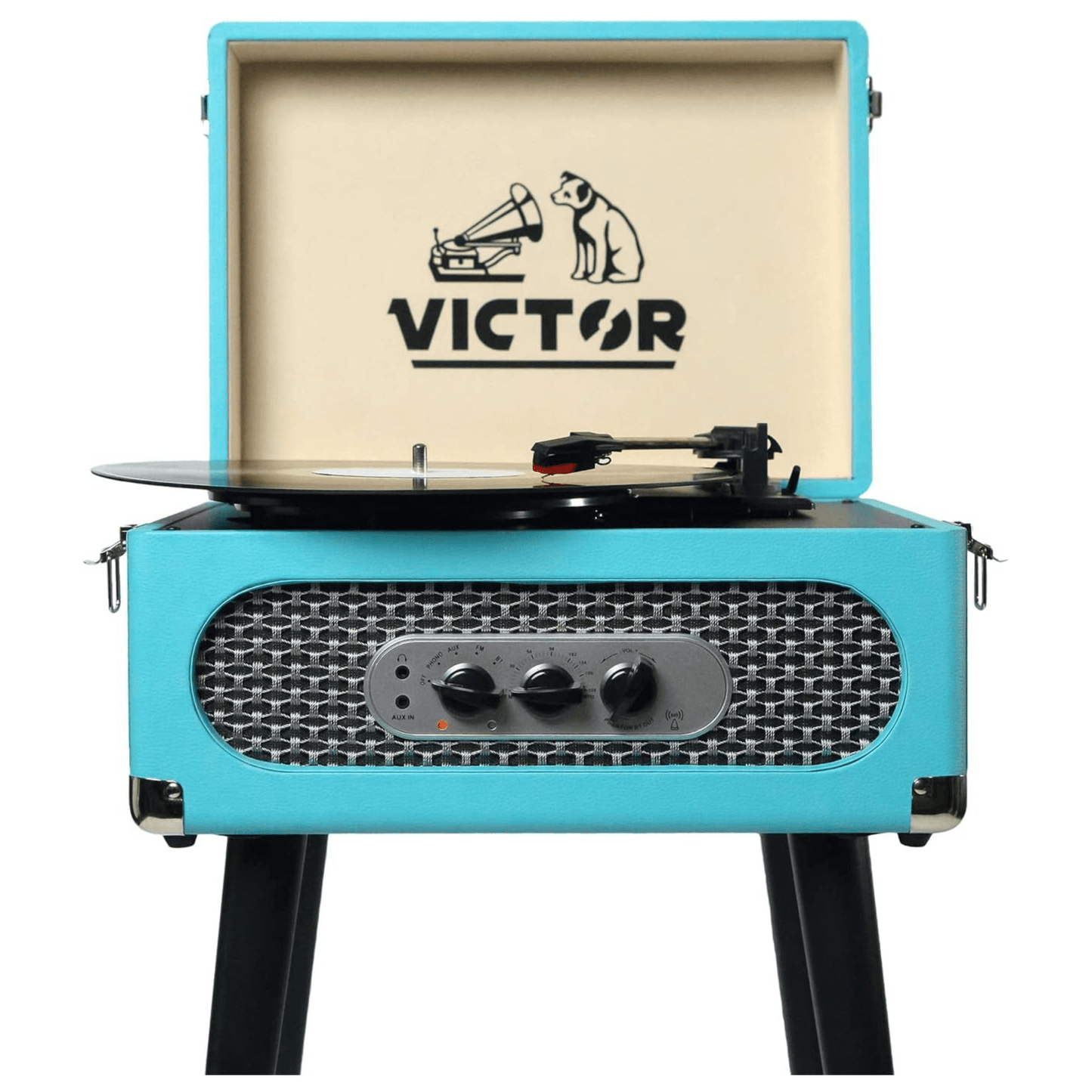 Victor Andover 5-in-1 BT Music Center with Chair-Height Legs
