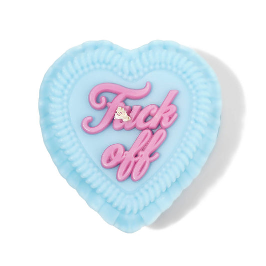 "Fu*k Off" Heart Cake Shaped Candle