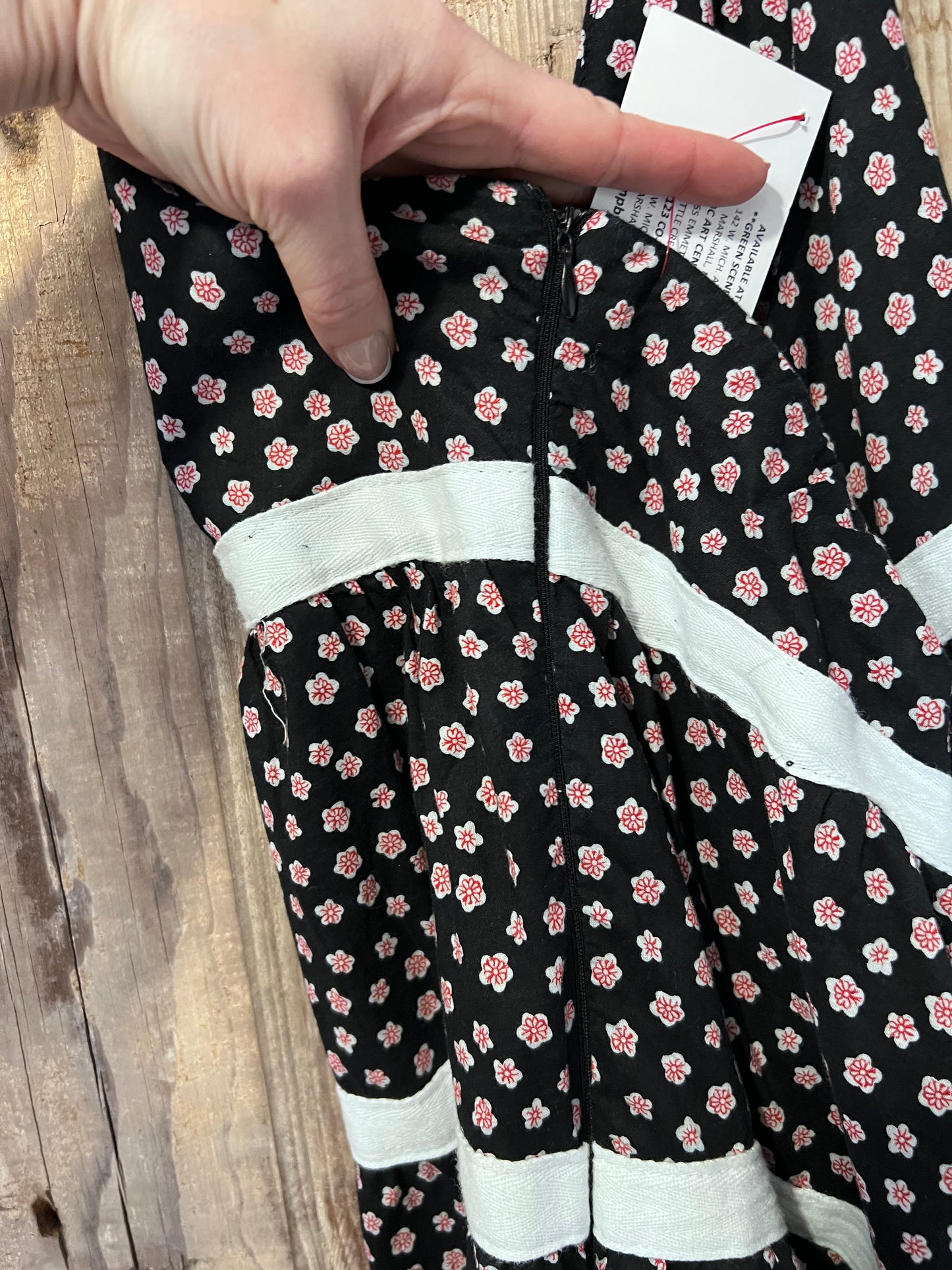REVAMP Black Floral Halter Tie Dress
