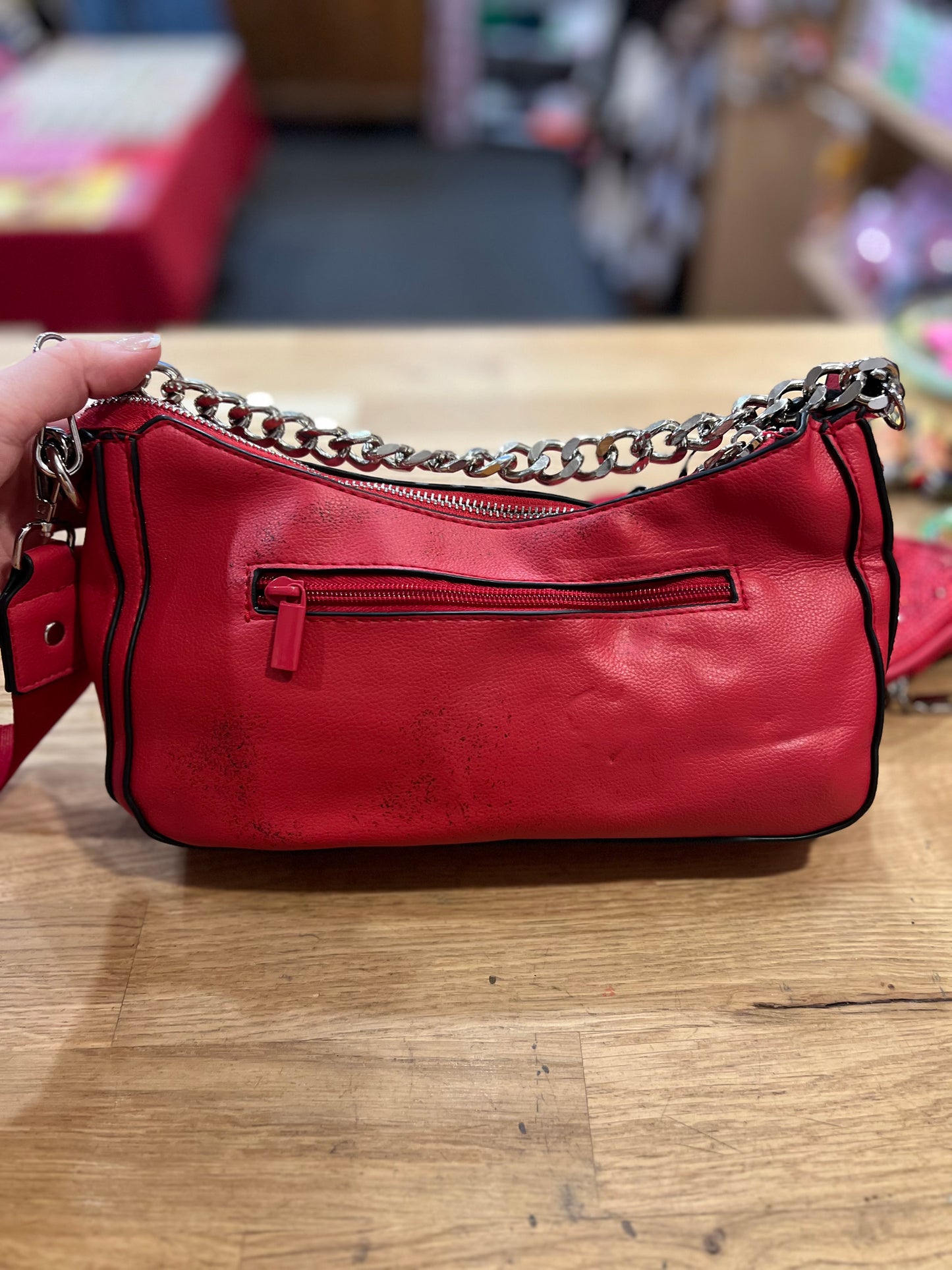 MADDEN NYC Red Purse + Coin Pouch