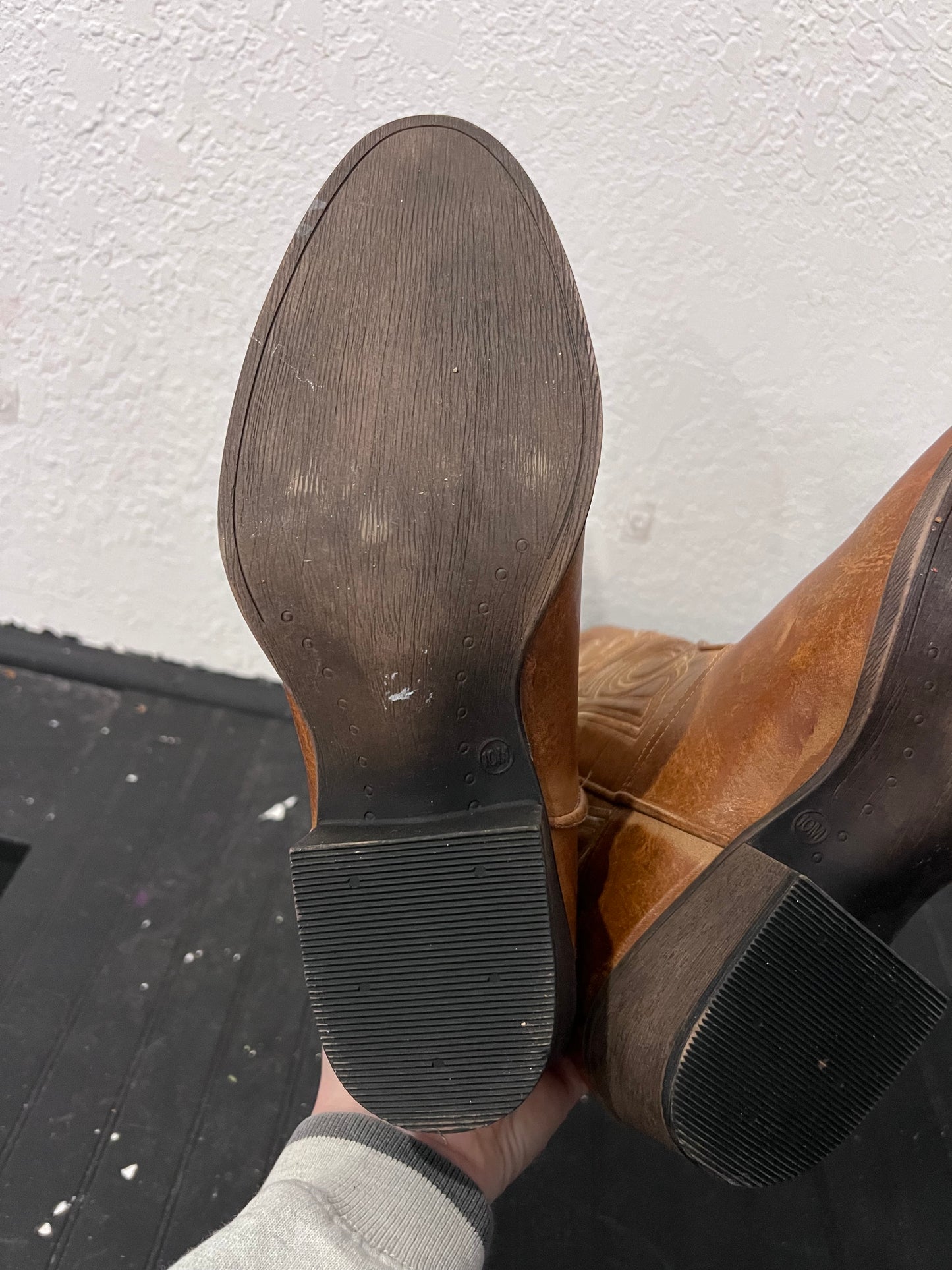 Brown Leather Cowboy Boots