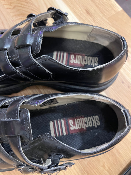 VTG Sketchers Double Buckle Strap Shoes