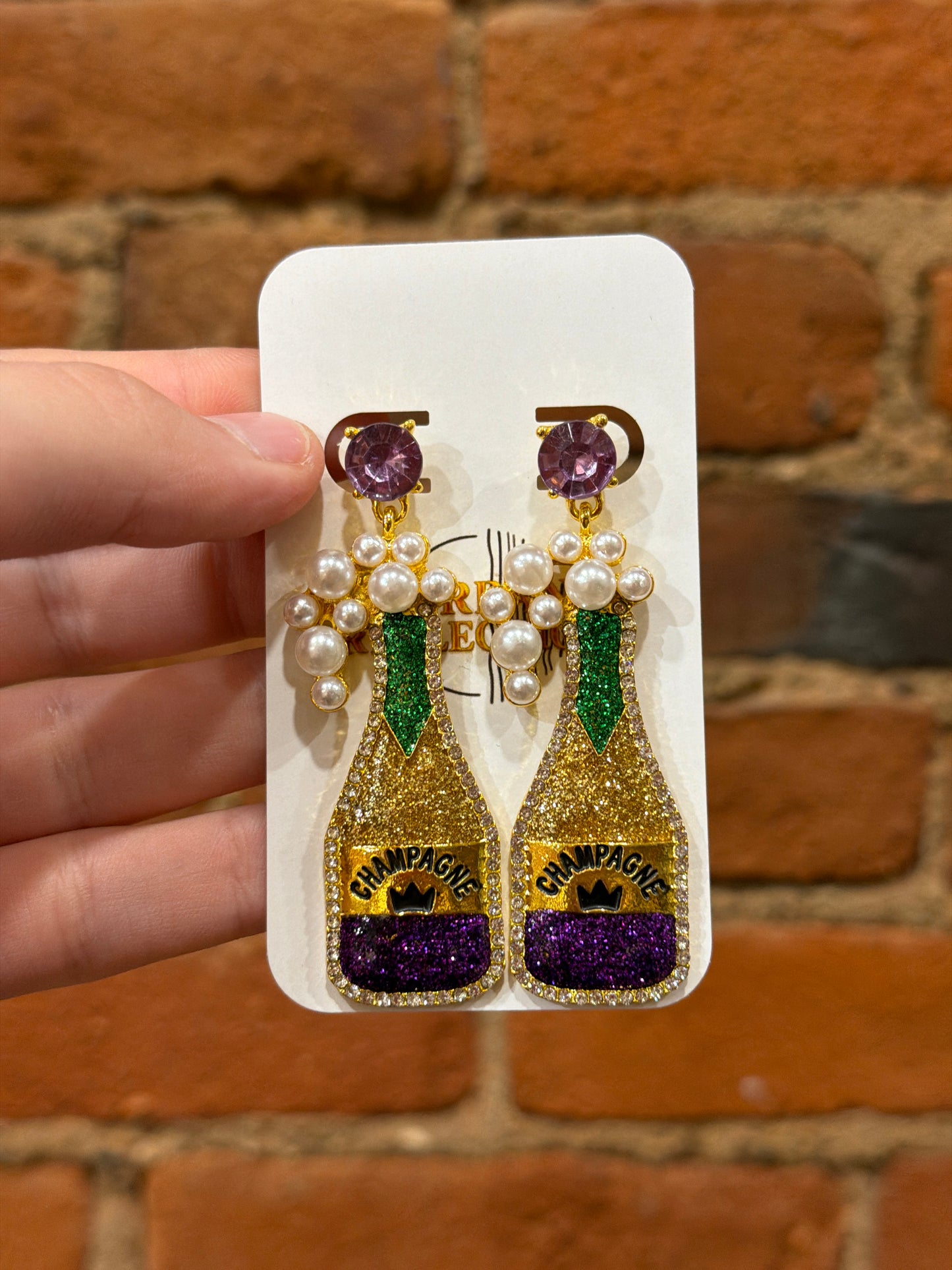 Bubbly Champagne Earrings