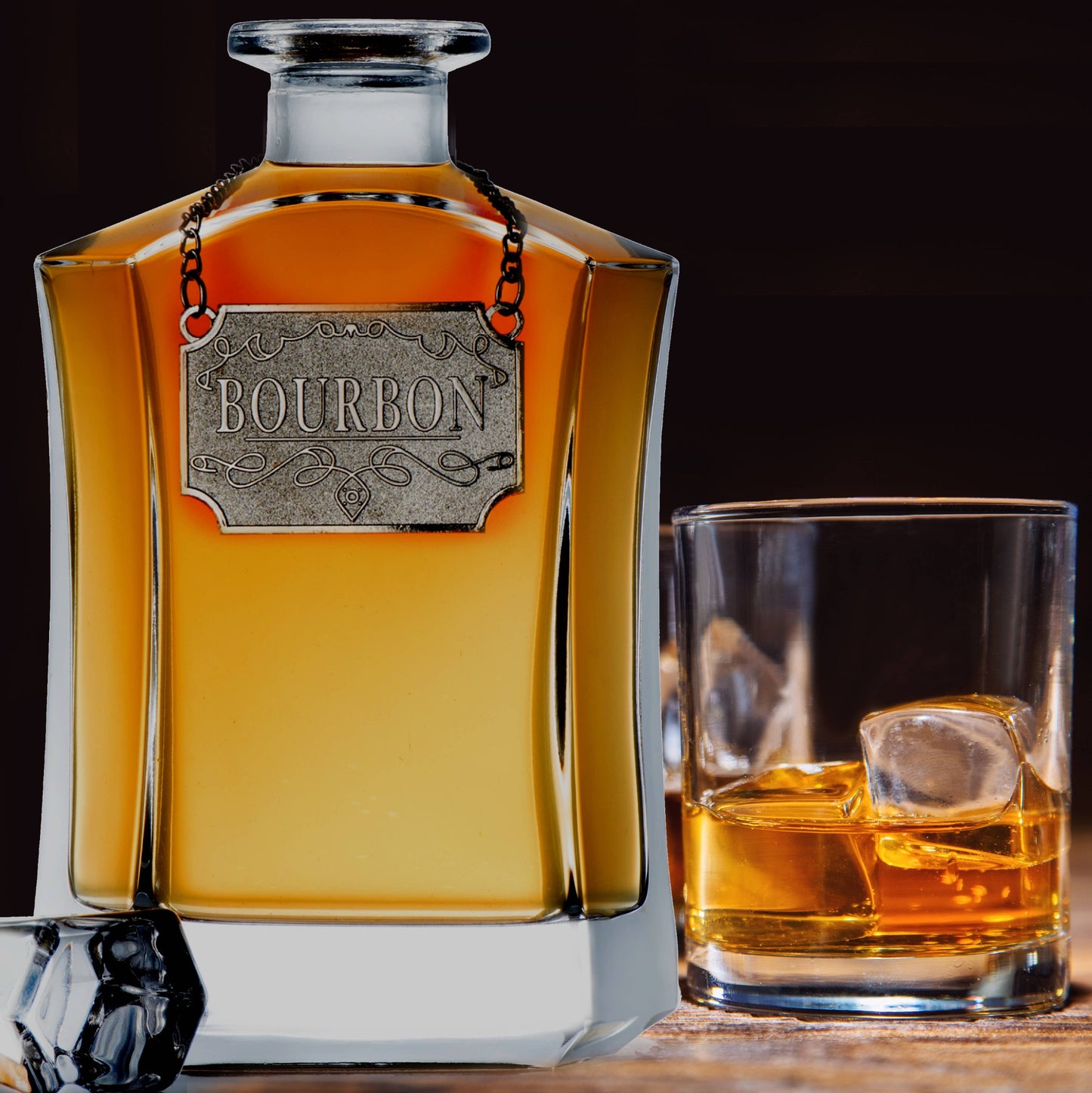 Whiskey Decanter W/ Label Tags