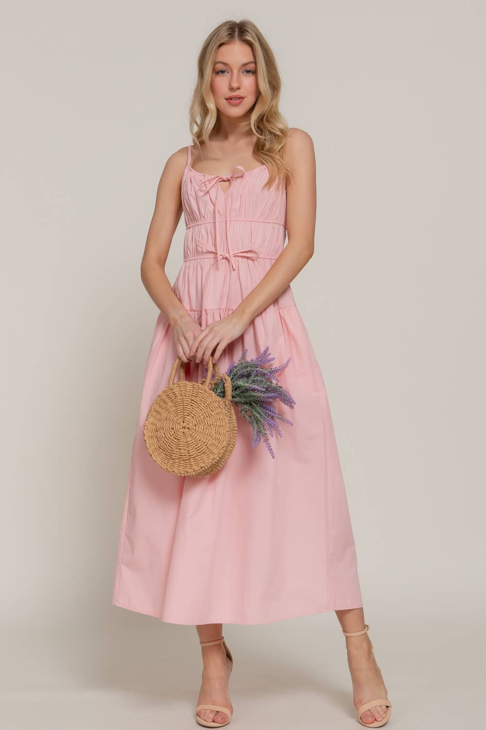 Front Tie Maxi Dress