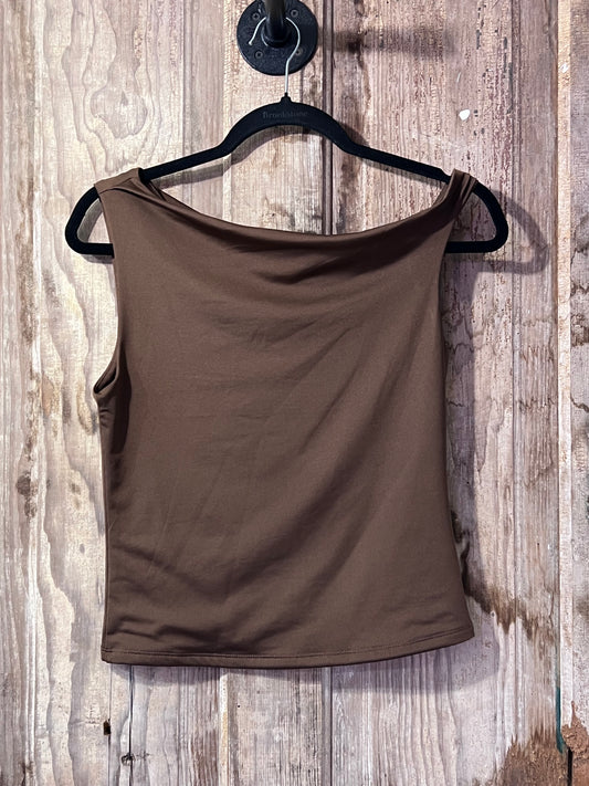 Madden Girl Brown Sleeveless Top