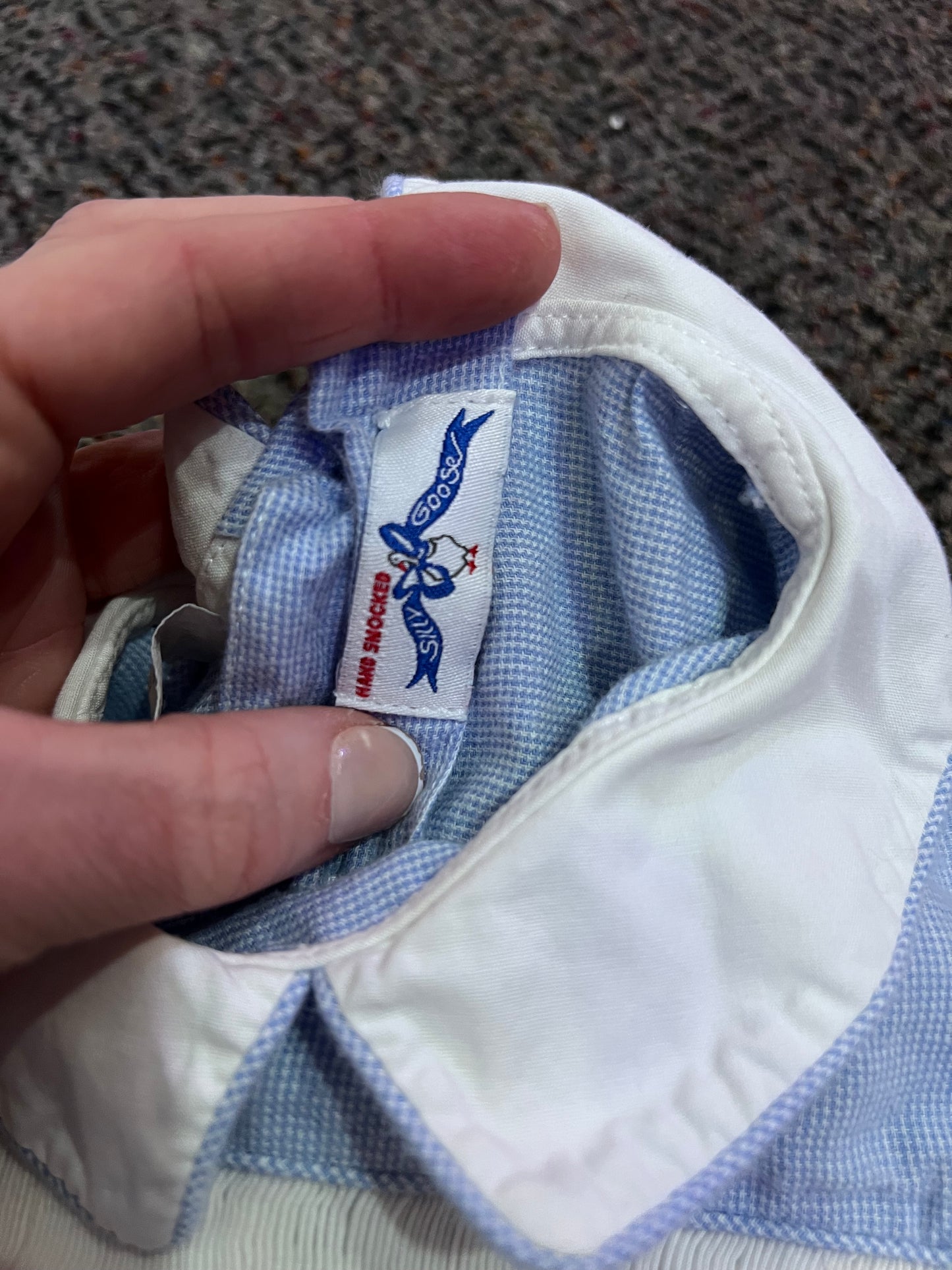 [URL] VTG Silly Goose Blue Beach Themed Embroidered Romper Onesie