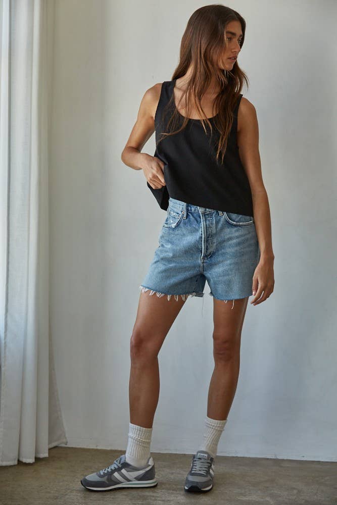 Knit Cotton Tank Top