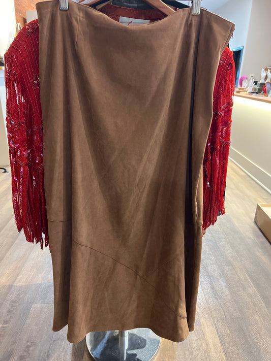 Vintage Tan mid skirt