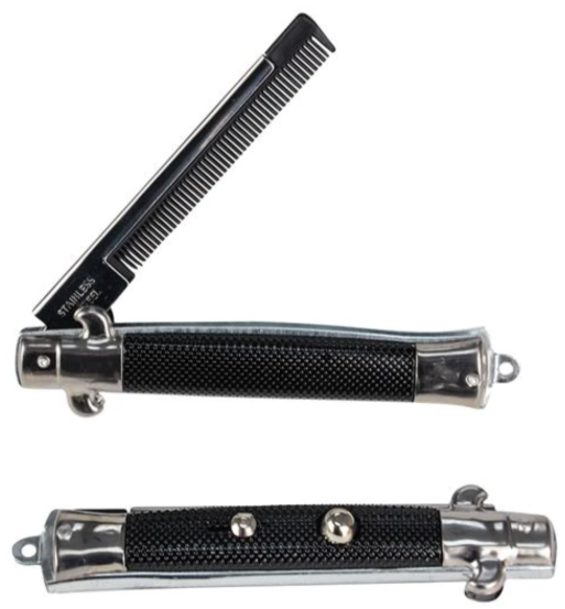 Switchblade Style Comb - Novelty Gift Item