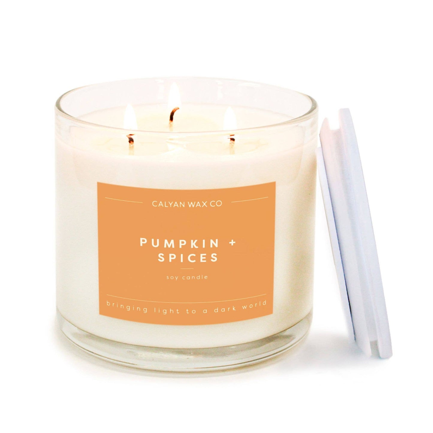 Pumpkin + Spices 3 Wick Candle