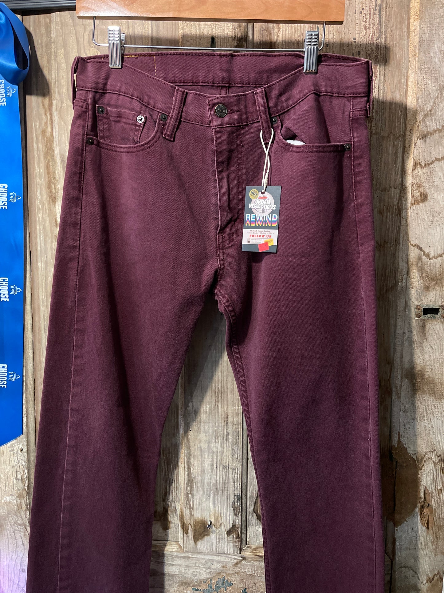 Maroon Jeans