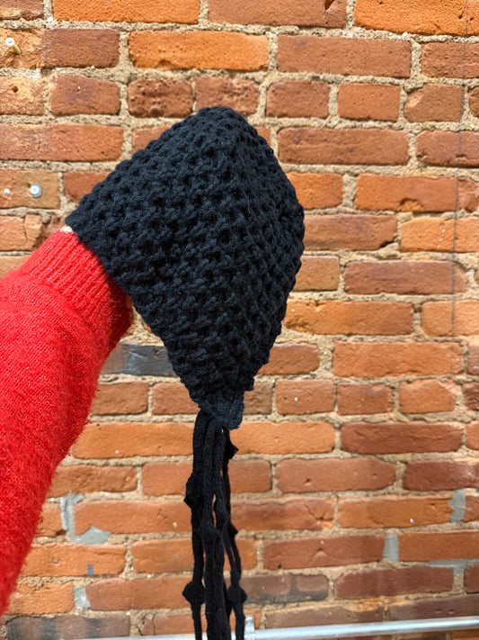 Crochet hood hat
