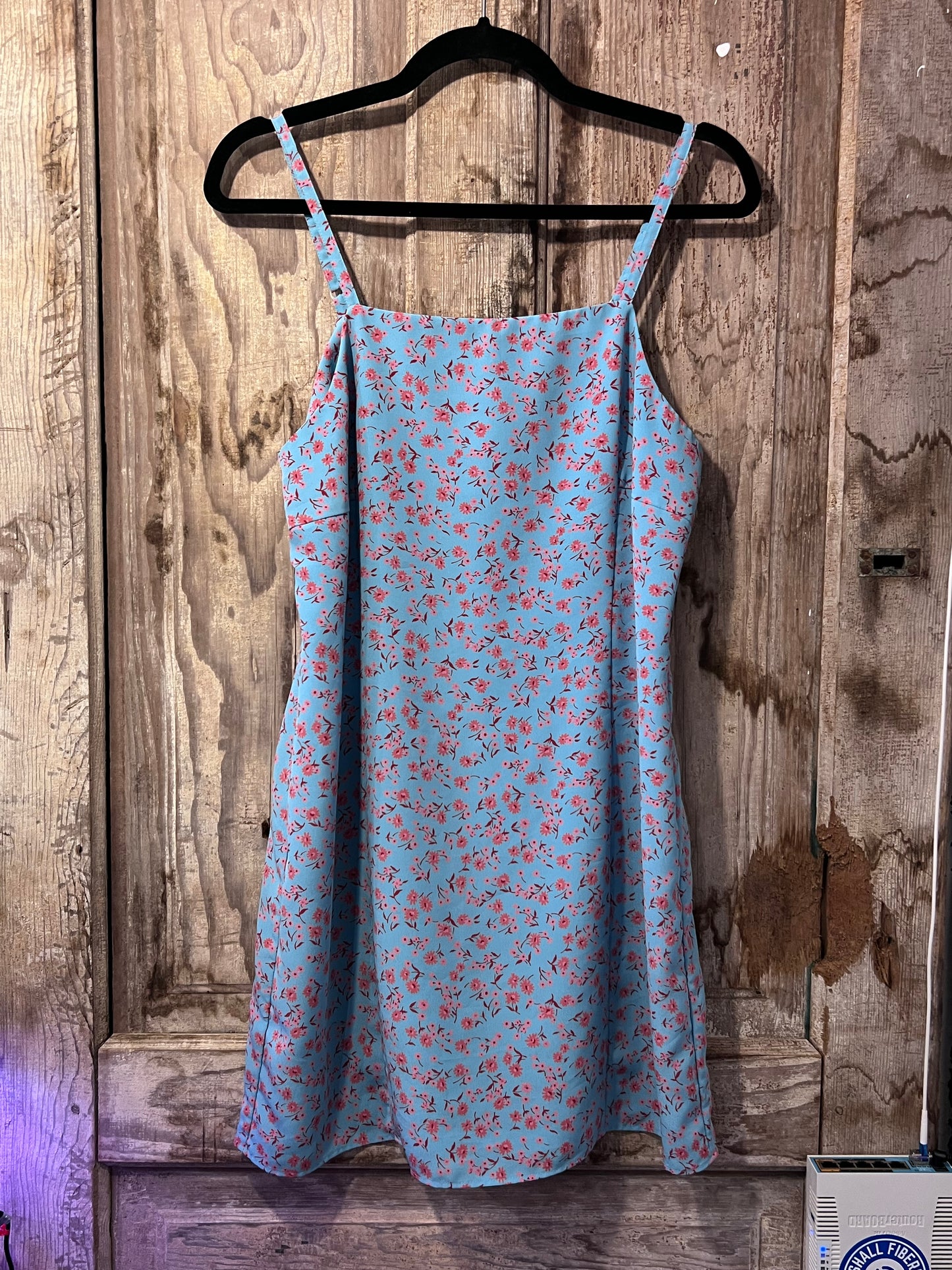Express Baby Blue Floral Romper