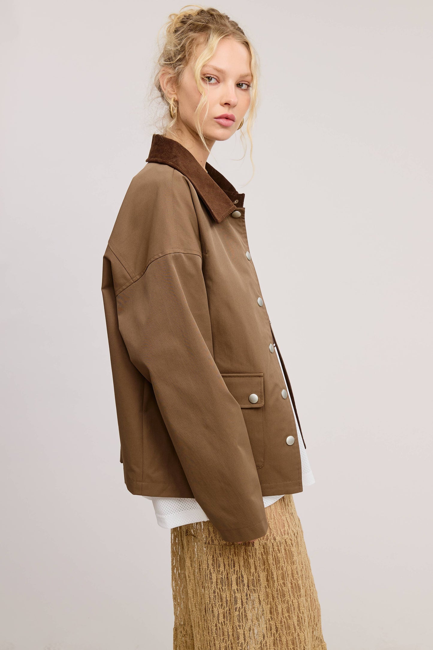 Corduroy Collar Jacket