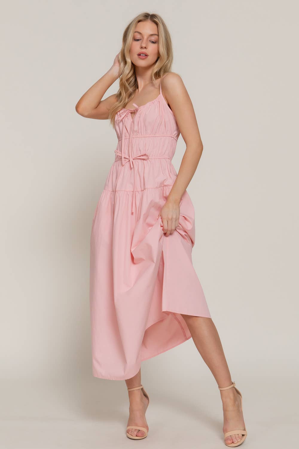 Front Tie Maxi Dress