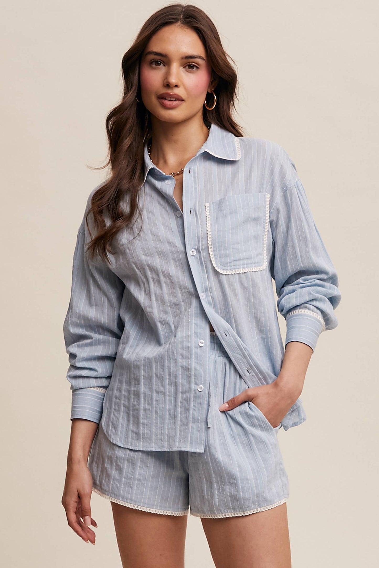 Striped PJ Set
