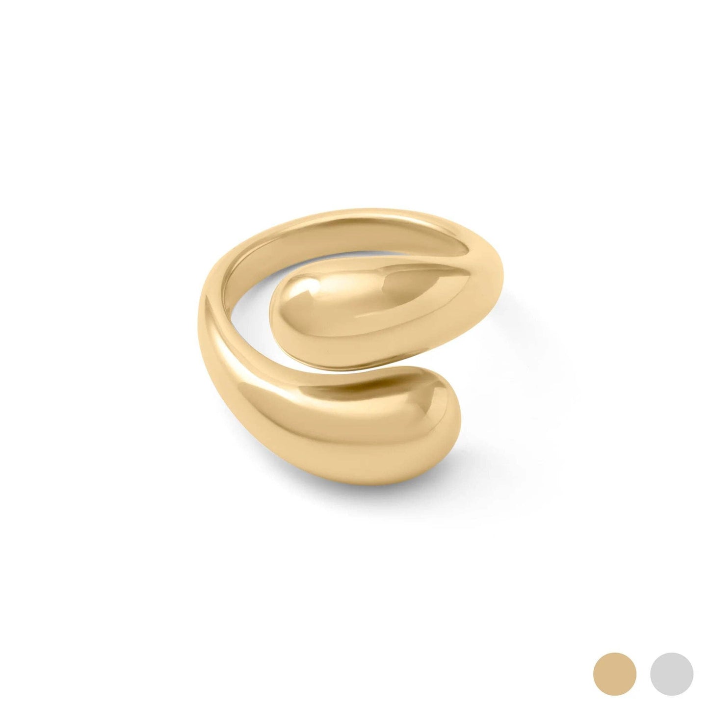 Large Duo Drop Ring