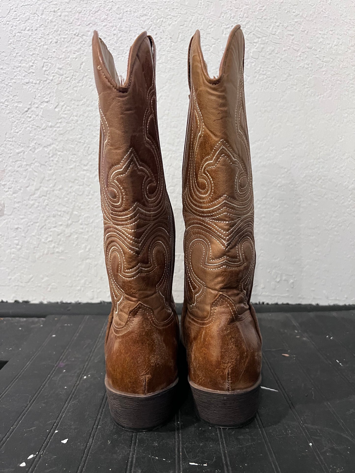 Brown Leather Cowboy Boots